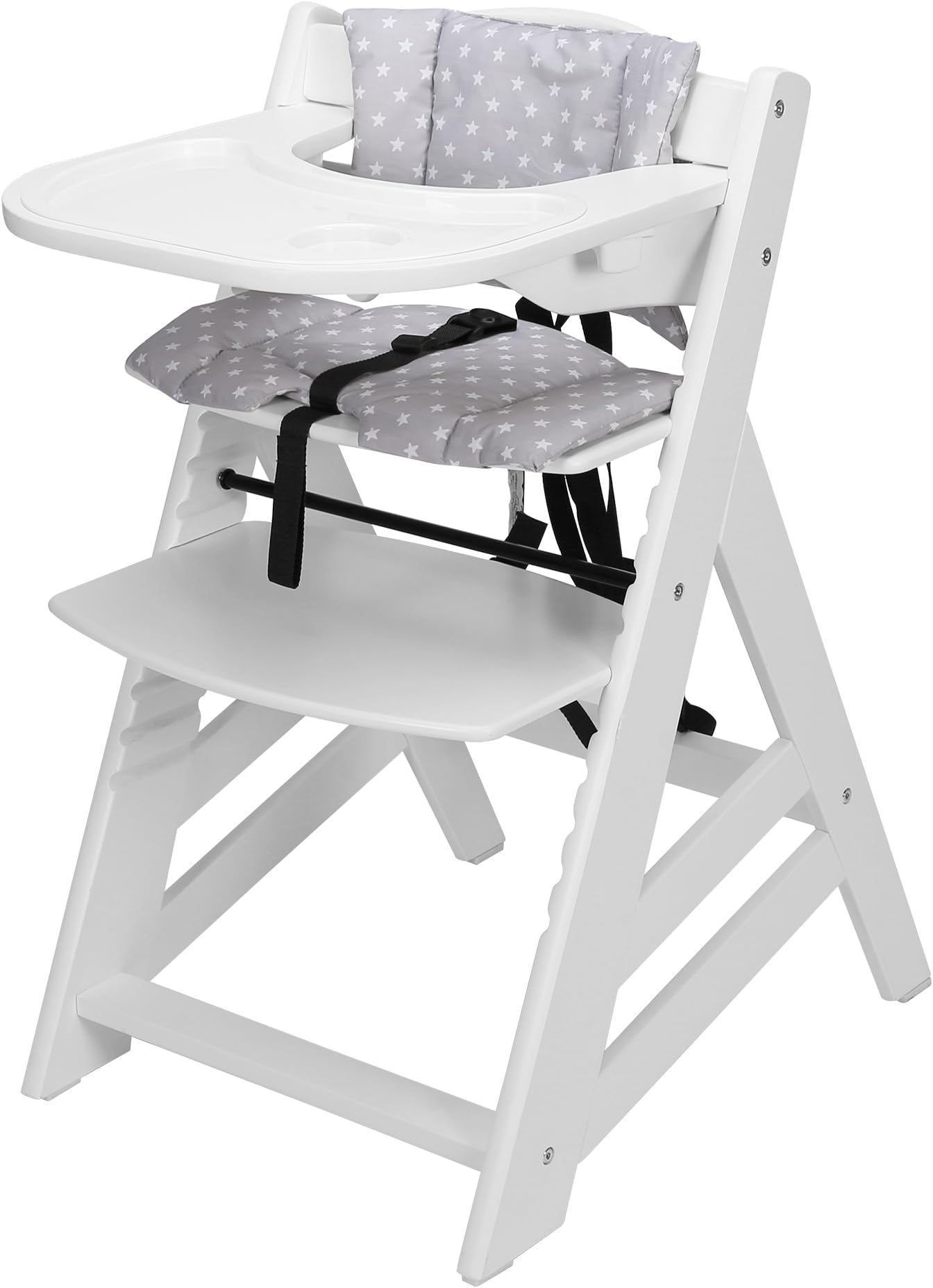Amazon.com: Criblike Wooden High Chair, Convertible Feeding Chair for