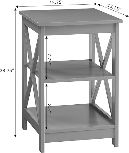 Miniatura 9 de Convenience Concepts Oxford Mesa auxiliar Negro -,Barnwood/Negro,Azul,rosado (Blush Pink),Cerezo/Negro,Azul