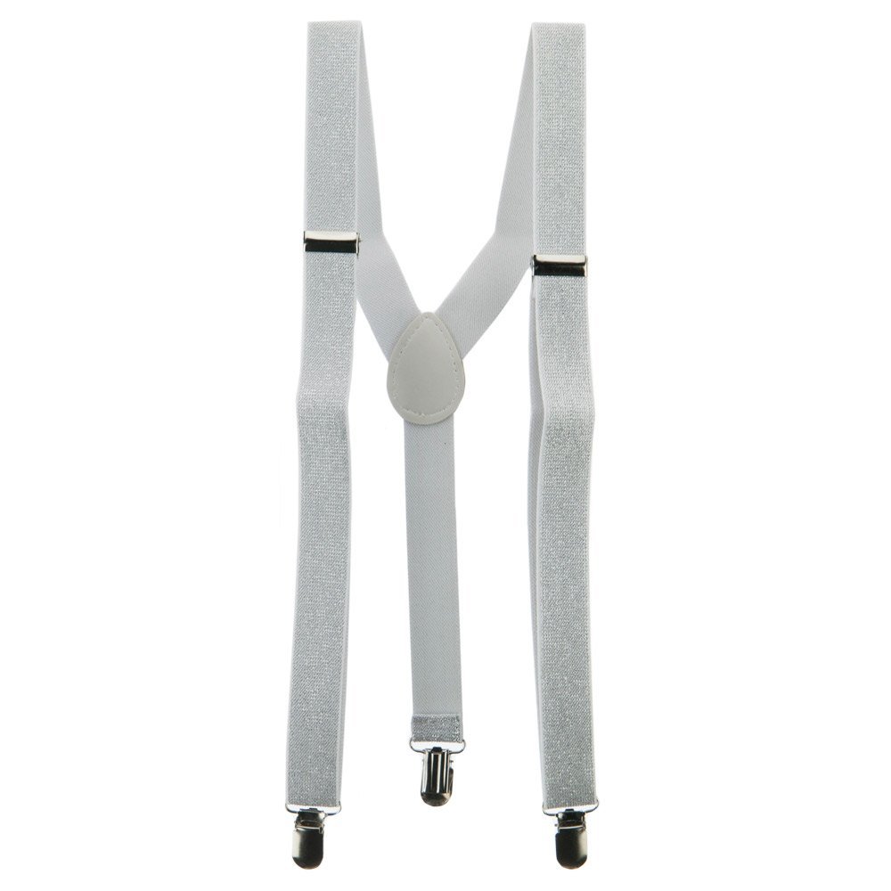 Sparkle Suspenders - White OSFM