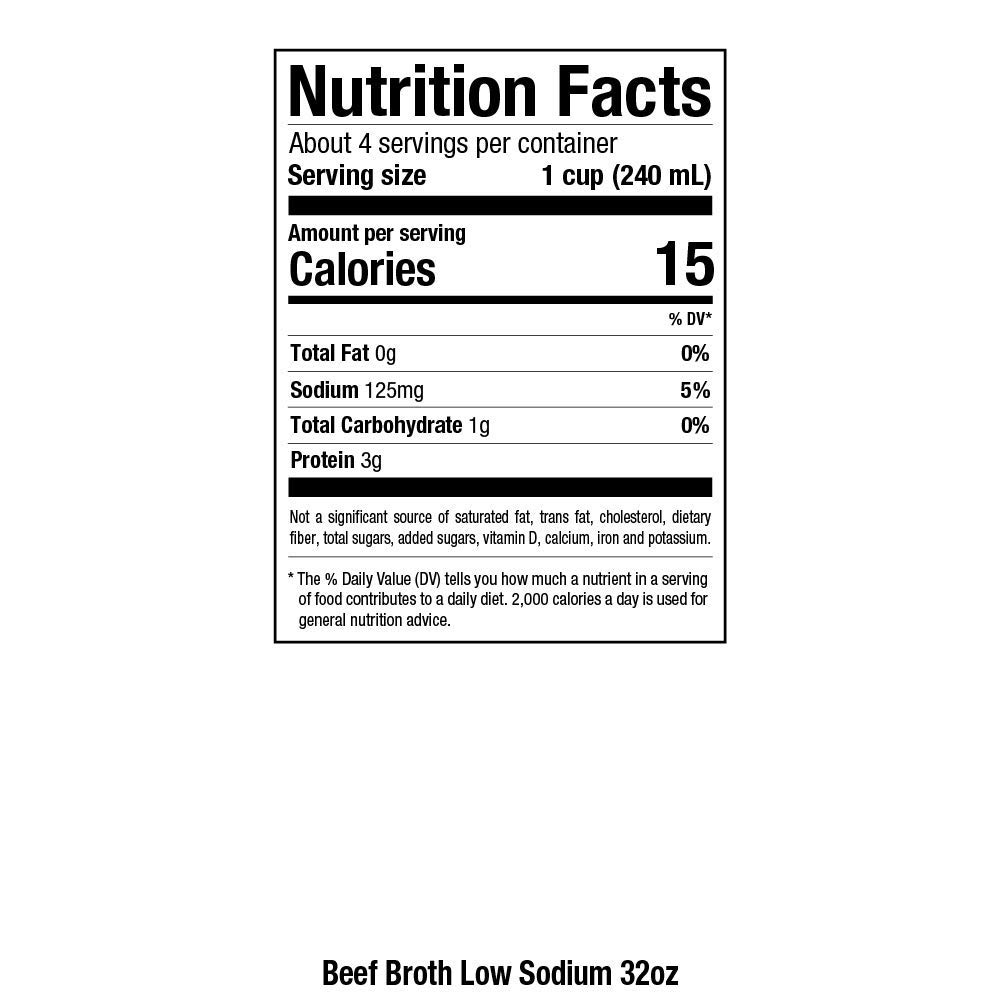 Buy Pacific Foods Low Sodium Organic Beef Broth, 32 Fl Oz (Pack of 12