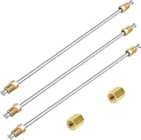 Vista 13 de MuHize Líneas de freno a prueba de óxido de 10" - 3/16" tubo de acero inoxidable resistente con abocinados dobles de precisión y 2 uniones Ajuste