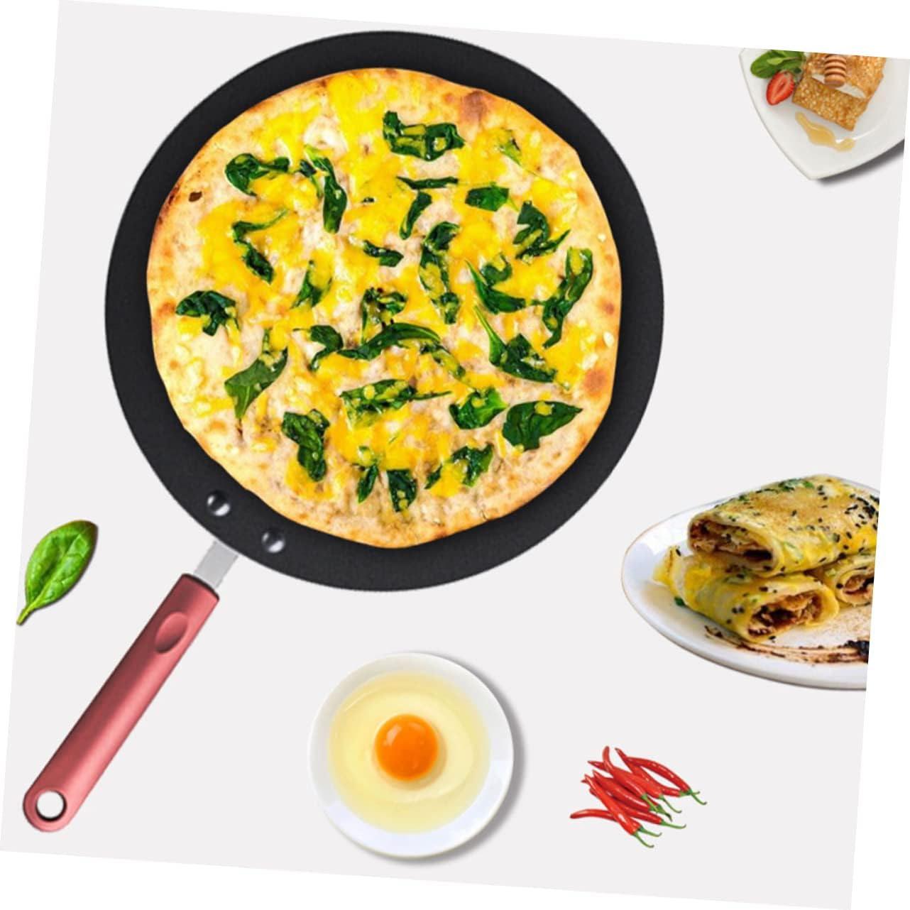 Non-stick Frying Pan Small Skillet Egg Frying Pan for Nonstick Breakfast Skillet Multi-function Kitchen Cooking
