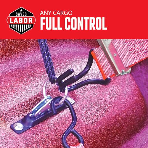 SNAP-LOC, E Track O Ring, Tie Down Anchors, Made of Heavy Duty Steel and Zinc Plating, 3000 lb Break, Pack with 2 Rings