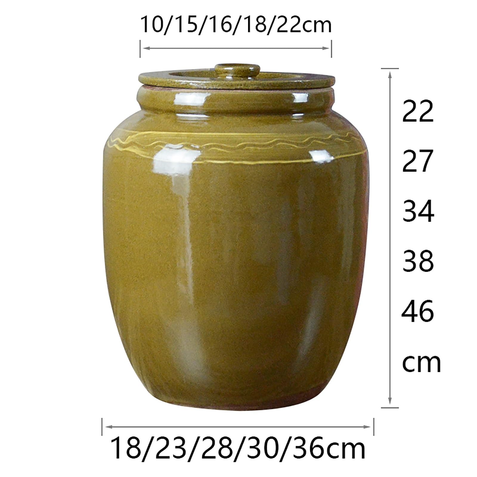 Contenitore Per Riso In Ceramica, Contenitori Ermetici Con Coperchio, Dispenser Per Cereali, Contenitori Cucina Per Farina, Prodotti Da Forno, Cereali, Cibo Per Animali(13KG)