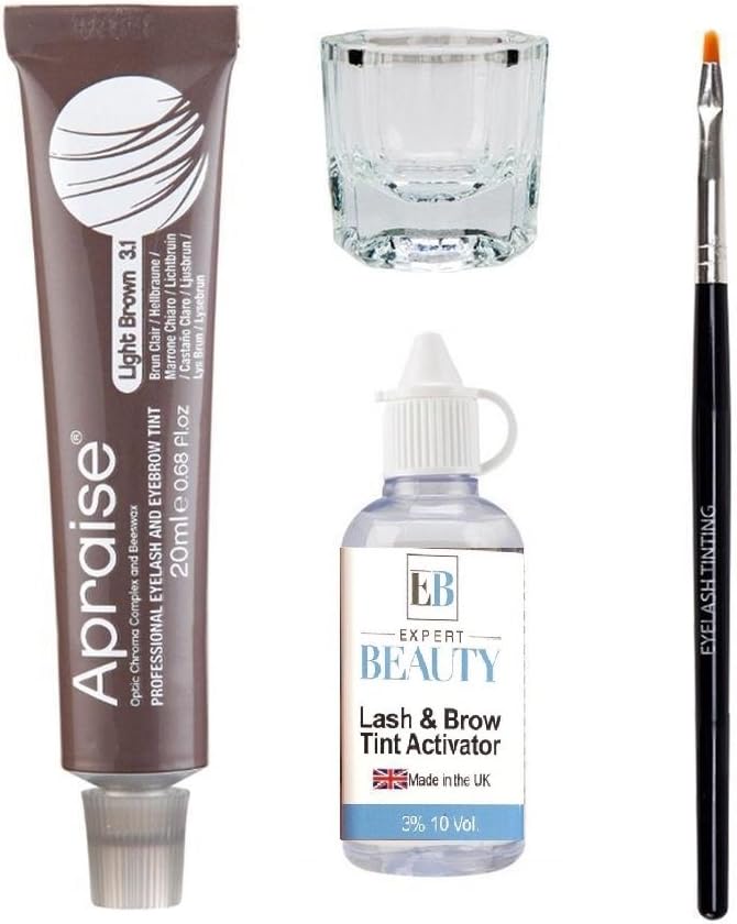Apraise Eyelash and Eyebrow Tint Light Brown, Number 3.1 by Apraise