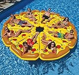 Aufblasbar Pizza Stück Salon Riese Pizza Schwimmbad Schwimmsitz Sommer Draussen Party Strand Floß Spielzeug für Kinder und Erwachsene,1Pc