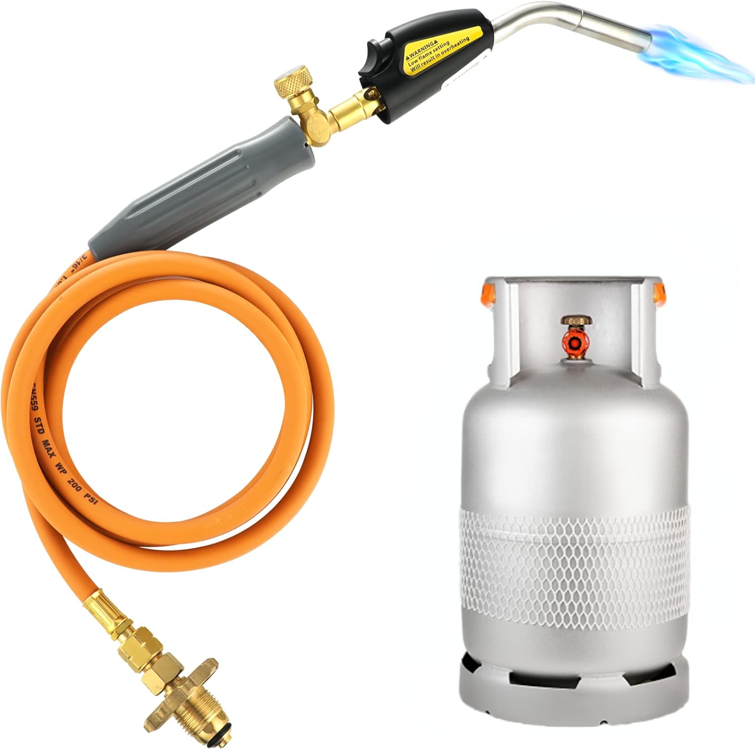 Welding Torch for Propane Cylinder With Type 1 Valve OPD Valve, Propane