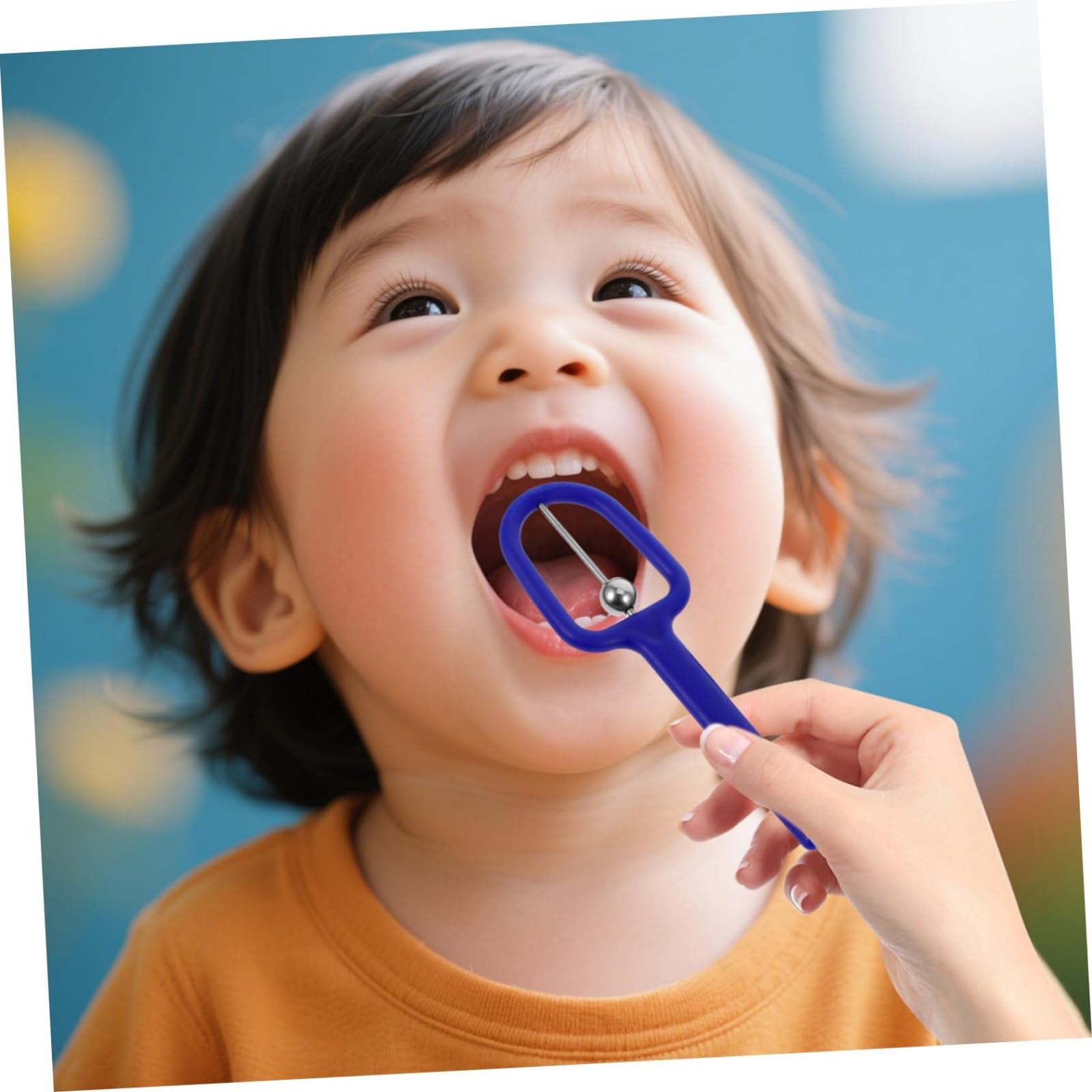 4pcs Blue Speech Therapy Tools and Speech Oral Kit for Home Use – Tongue Exercise Tool & Tongue Stabilizing Device for Kids and Adults 3