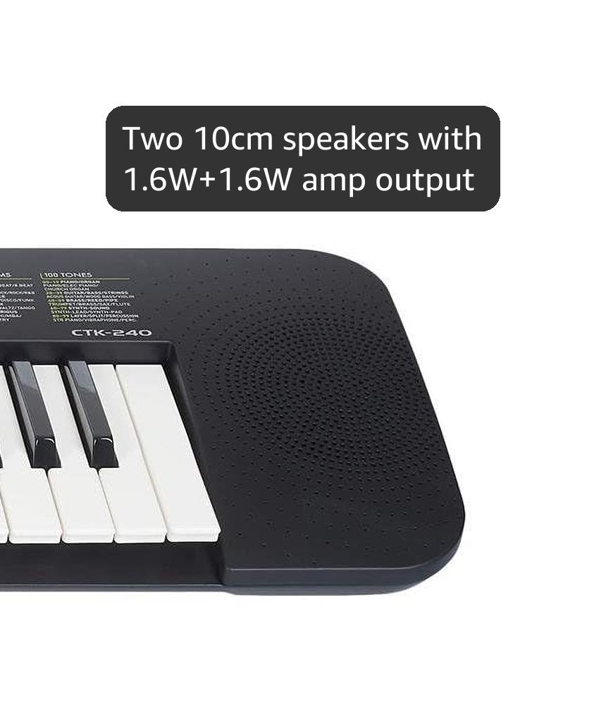 カシオ キーボード CTK240 Casio CTK-240 Musical Keyboard (Black) : Amazon.in: Musical