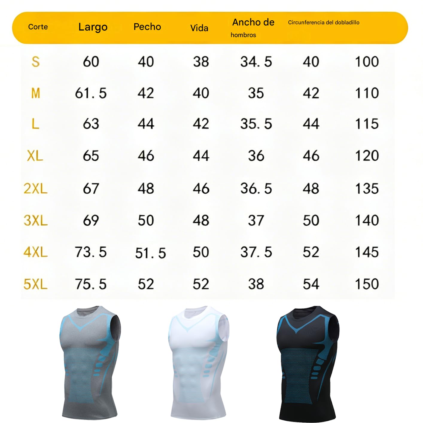 Camiseta de Efecto Vientre Plano – Camiseta de compresión para Hombre, Control Abdominal, Tejido Transpirable de Seda Helada, para Deporte y Uso Diario.