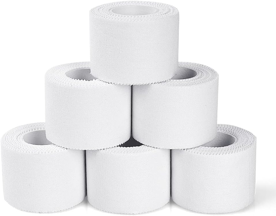 ACWOO Zinc Oxide Tape, 6PCS 3.8cm*5m Rolls Micropore Surgical Tape