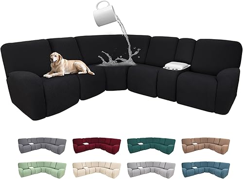 Miniatura 148 de Fundas 100% impermeables para sofá reclinable seccional, fundas para sofá reclinable en forma de L, funda para sofá seccional de esquina en forma de
