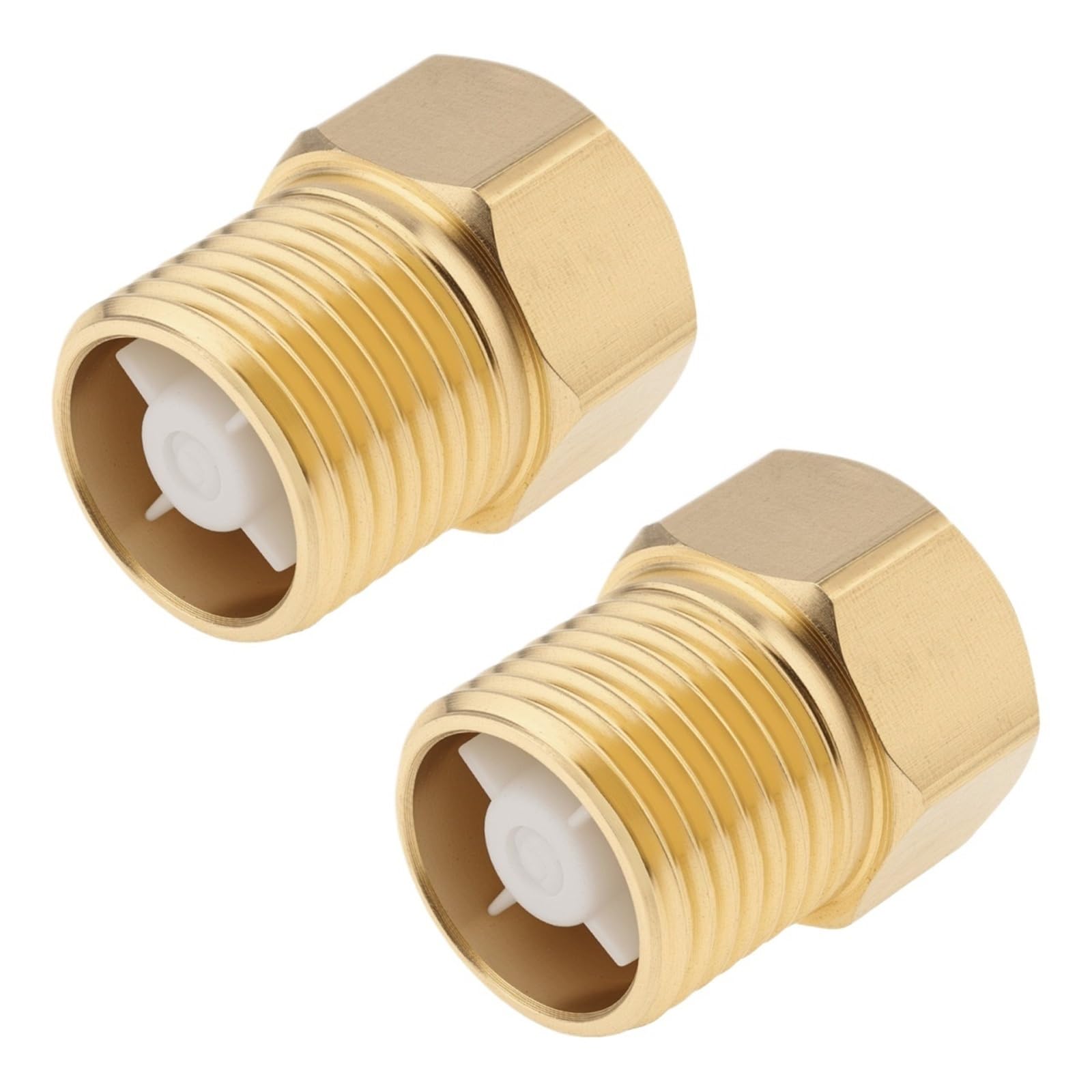 Uyzndkvsi 1 Inch 2Pcs Brass 1-Way Check Valve Thread Backflow Check Valve(1 Inch)