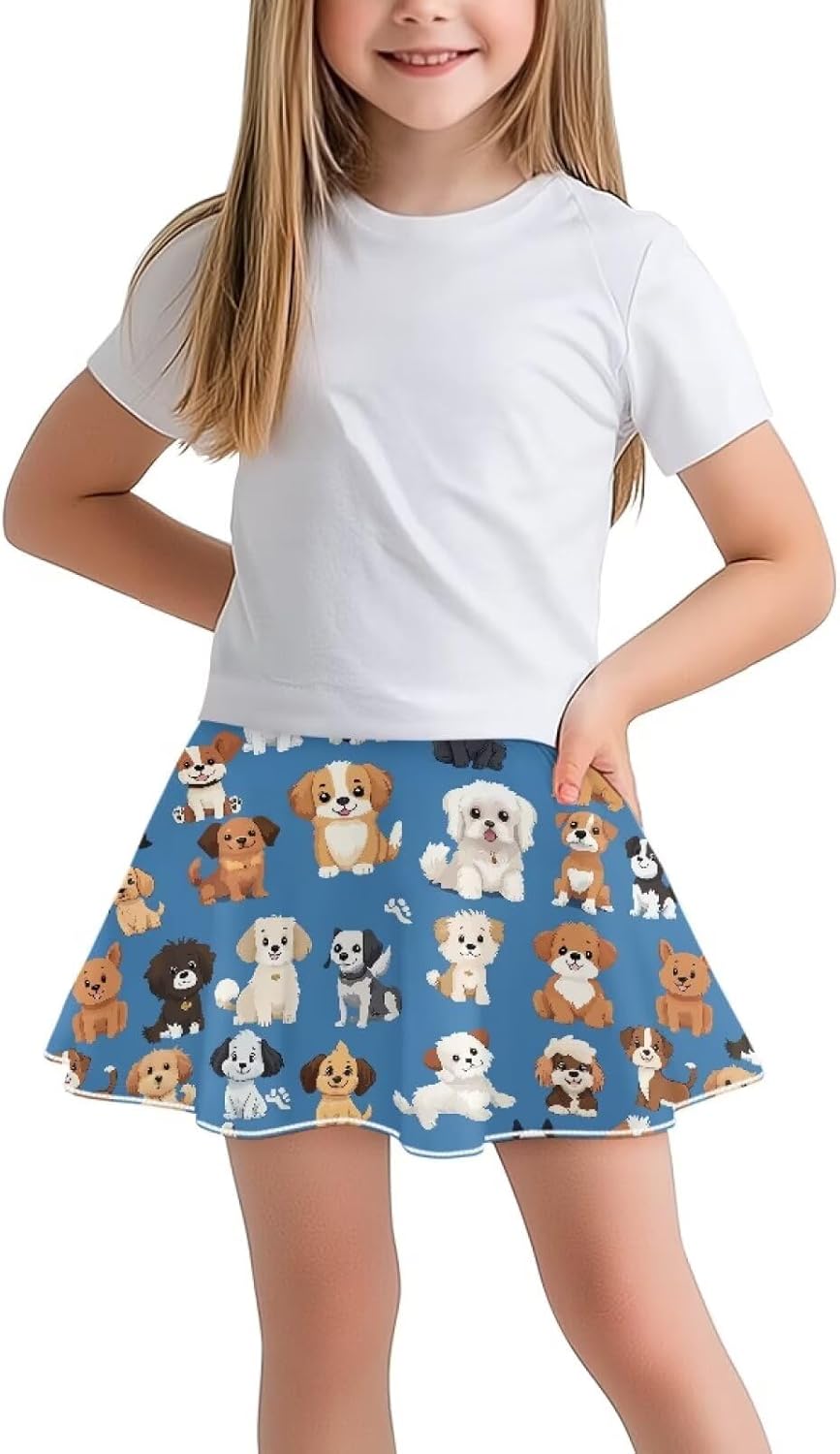 Athletic Skorts for Girls School Tennis Skirts with Pockets Built in Shorts