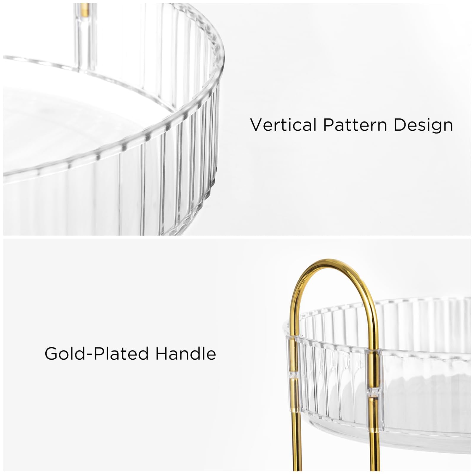 FoiiLiio Organiseur De Maquillage Multifonction Avec 2