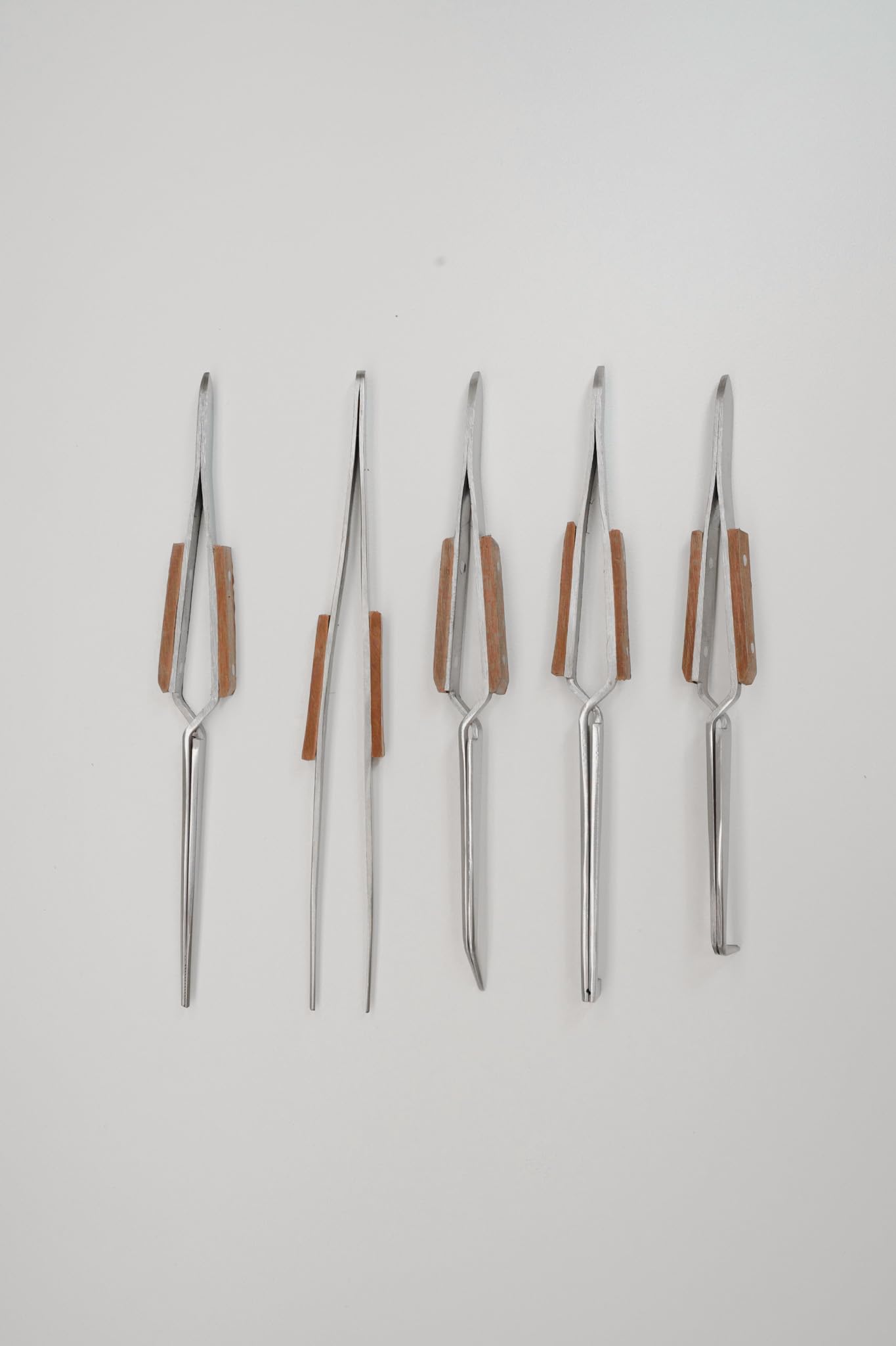 Pinzas de agarre de fibra, para manualidades, fibra, agarre en cruz, juego de 5 piezas