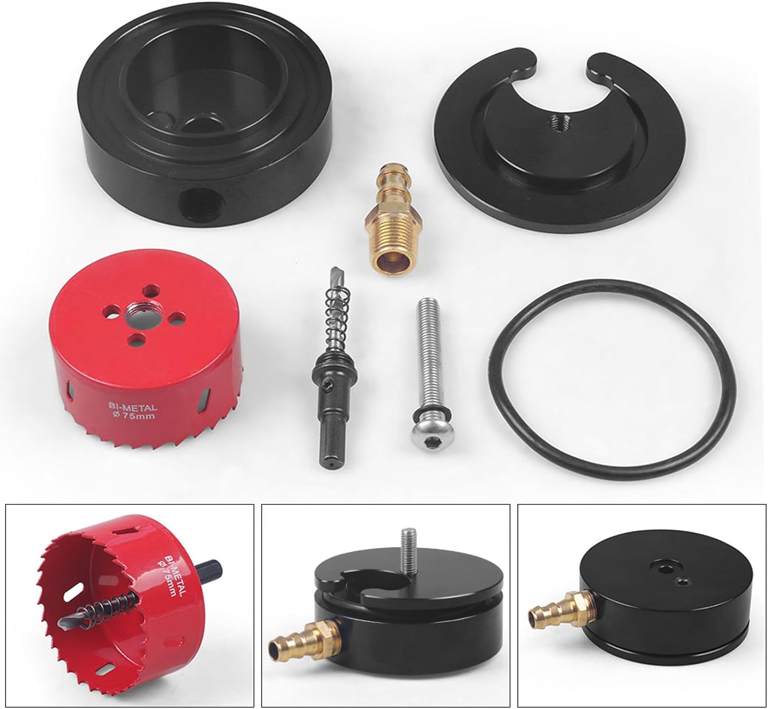 Aluminum Fuel Tank Sump Kit For Cummins Duramax Powerstroke Diesel and Gas Fuel Sump Compatible With FASS Airdog Fuelab Pump and Other Aftermarket Lift Pumps