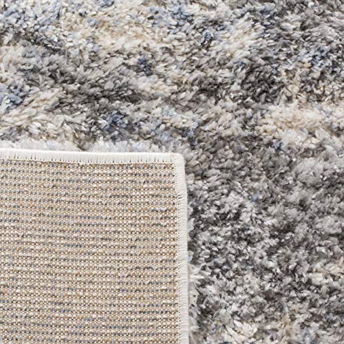 Tapete decorativo SAFAVIEH 9x12 gris azul y crema miniatura 5