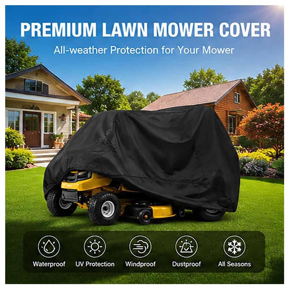 Funda Tractor Cortacésped para John Deere 330 1986-1990 | Impermeable Cortacésped de Asiento Cubierta Protectora Exterior Anti-UV Oxford