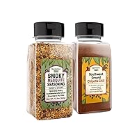 Vista 1 de Unpretentious Southwest Ground Chipotle Chili and Smoky Mesquite - Paquete de condimentos, varios tamaños, barbacoa y parrilla, sabores ahumados