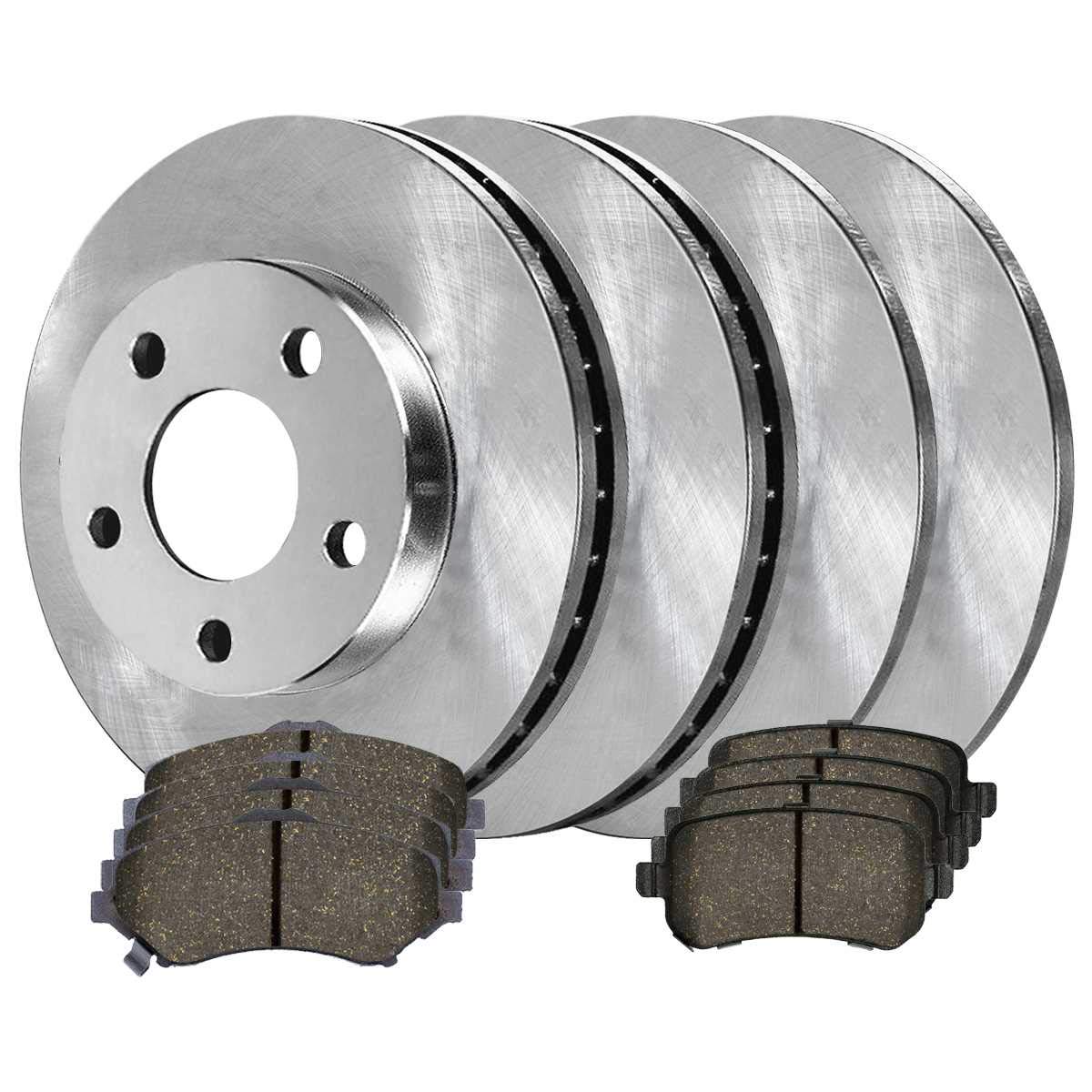 AutoShack Front and Rear Brake Kit Rotors and Performance