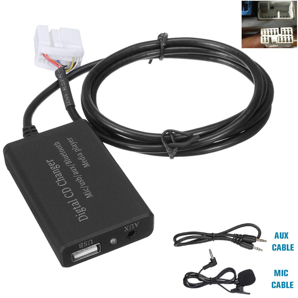 Adapter AUX do samochodu Zestaw głośnomówiący Bluetooth Music dla Accord
