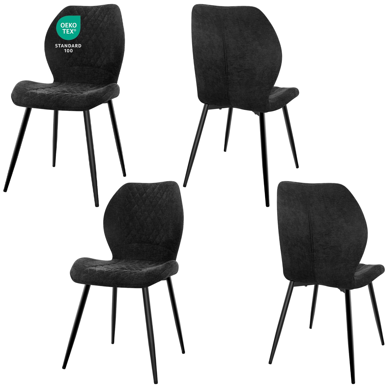 JIJIAN Esszimmerstühle 4er Set, Stühle Esszimmer, Küchenstühle