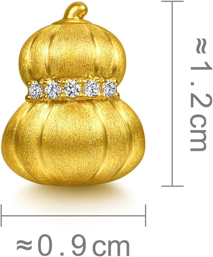 CHOW SANG SANG 999 Gold Charme Diamond Gourd Charm Bracelet for Women & Men 17cm 95877C