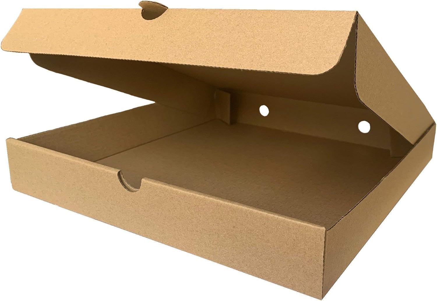 We Can Source It Ltd - 12 Inch Plain Brown Pizza Boxes – Pack of 50 Strong Corrugated Kraft Cardboard Takeaway Boxes for Pizzerias, Food Delivery, Catering & Home Use