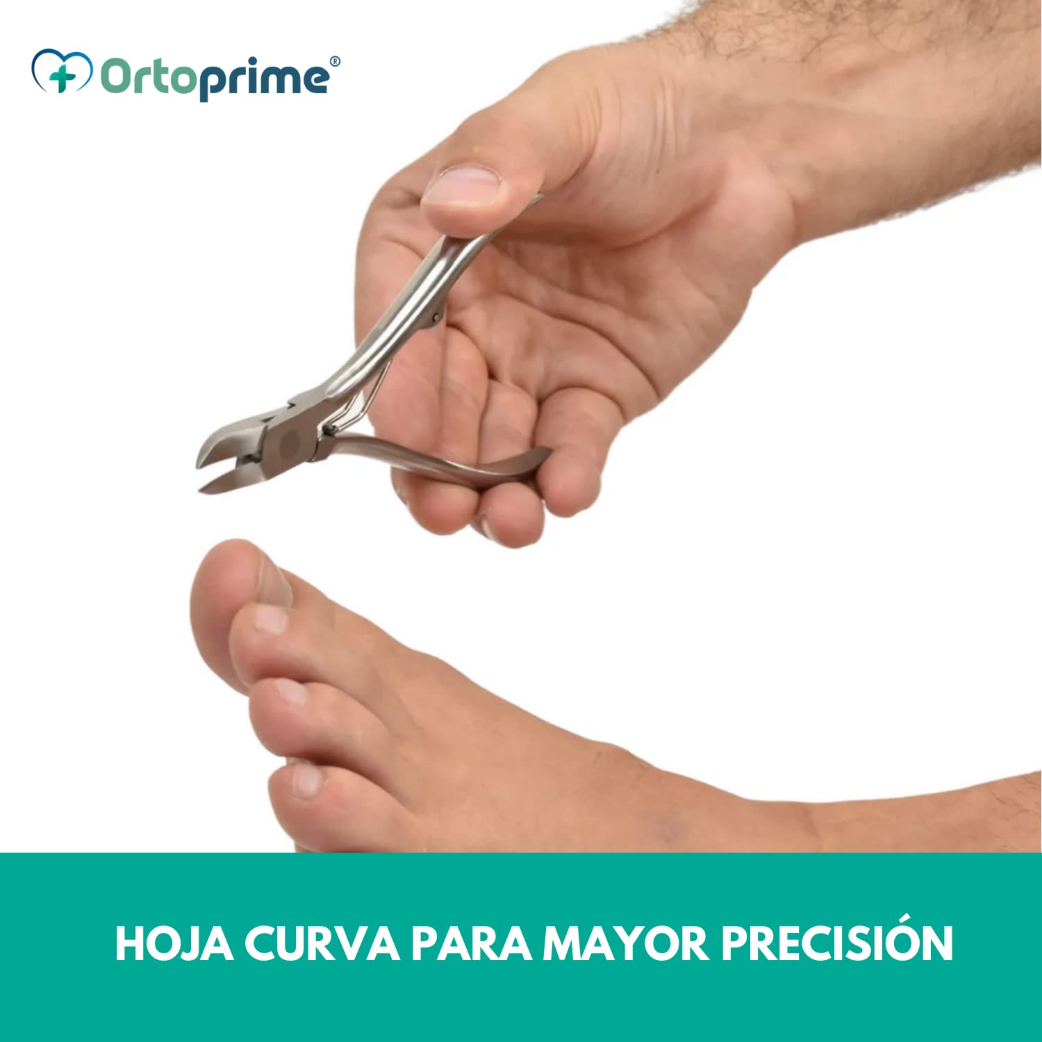 OrtoPrime Pince Coupe-ongle Professionnel - Pince à Couper les Ongles - Coupe Ongles Professionnels pour Pieds Adultes - Pince à Ongles incarnés - Pince Coupante Ongles pour les PIEDS ET MAINS