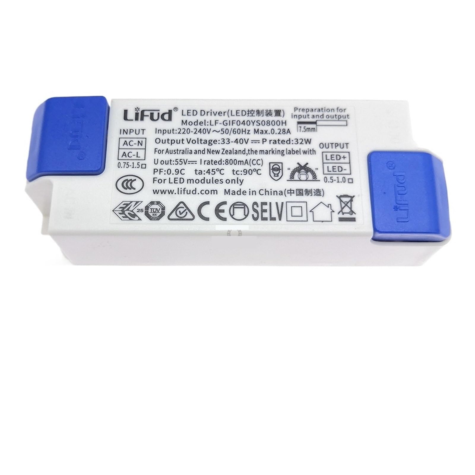 FCARUMIQP 1-5pcs LED Driver 30W-42W GIR040YM GIF040YS 800mA 850mA 900mA 950mA 1000mA 1050mA High PF Isolation Lighting(LF-GIF040YS0800H,2pcs)