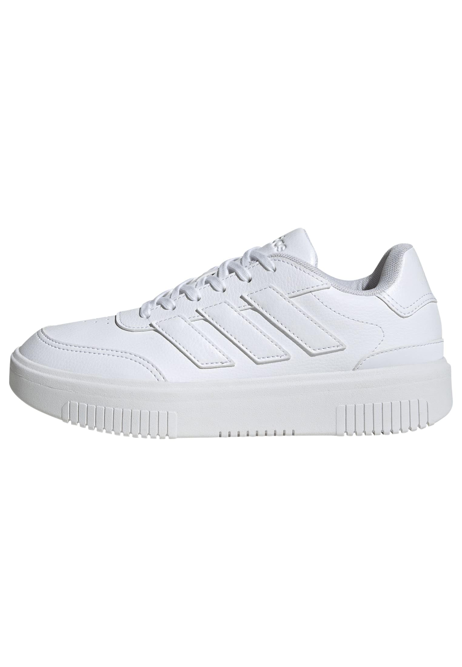 Adidas Women's White Courtblock Trainers in Size 5.5, Sports Direct