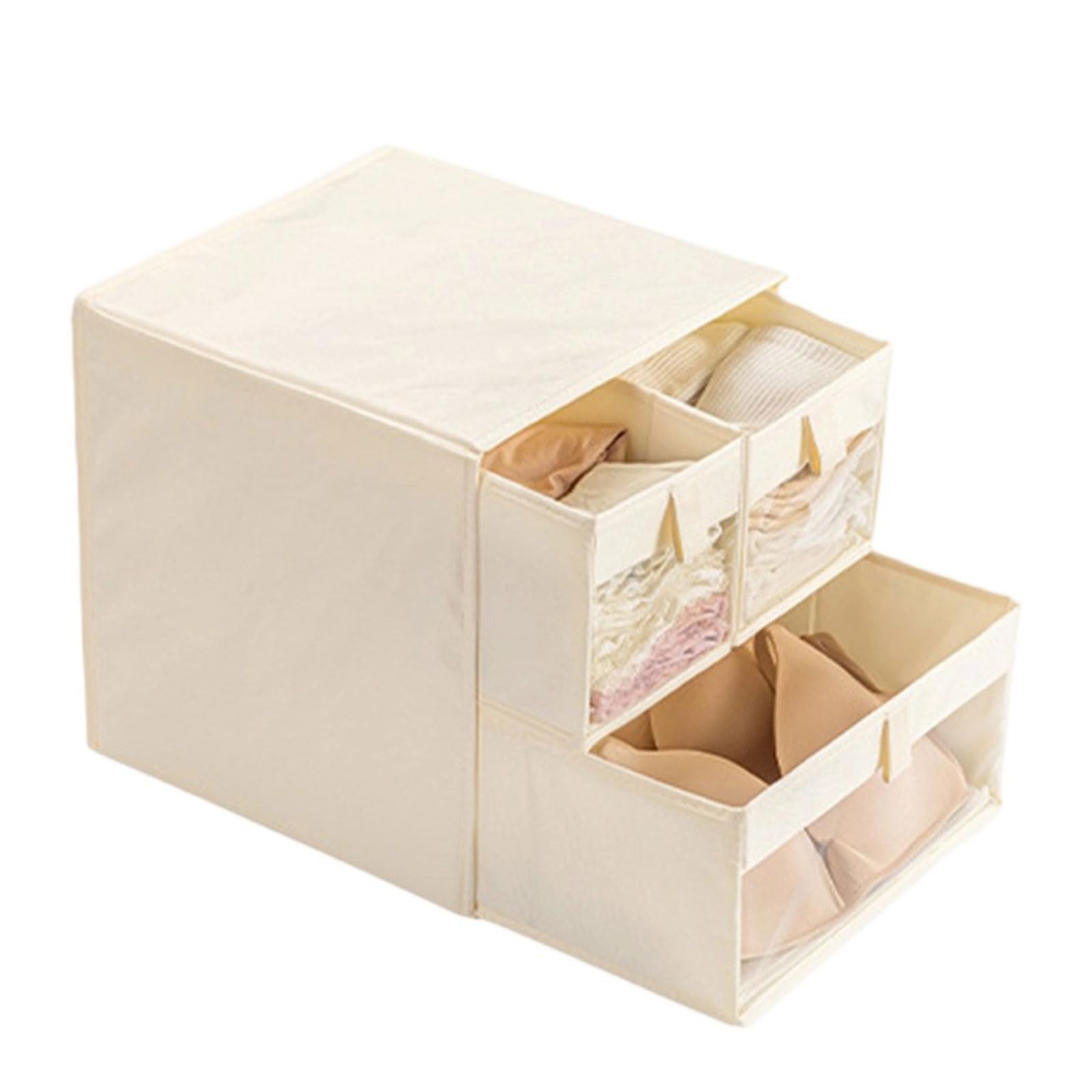 Hsioluted Multipurpose Oxford Cloth Container Stackable Shelving Systems Accessory for Small Space Saving Closet Organizers Box