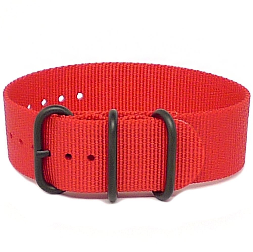Da Luca Uhrenarmband aus ballistischem Nylon, Militär-Stil, PVD-Schnalle, 18 mm, 20 mm, 22 mm, 24 mm, 26 mm, 1 Stück