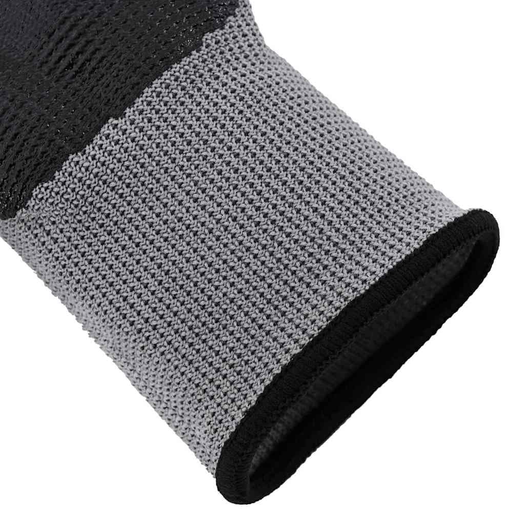 Gants de Travail 24 pièce Gris et Noir 10 / xl Polyester pour Homme et Femme, Outils de Jardin, Mécanicien, Jardinier
