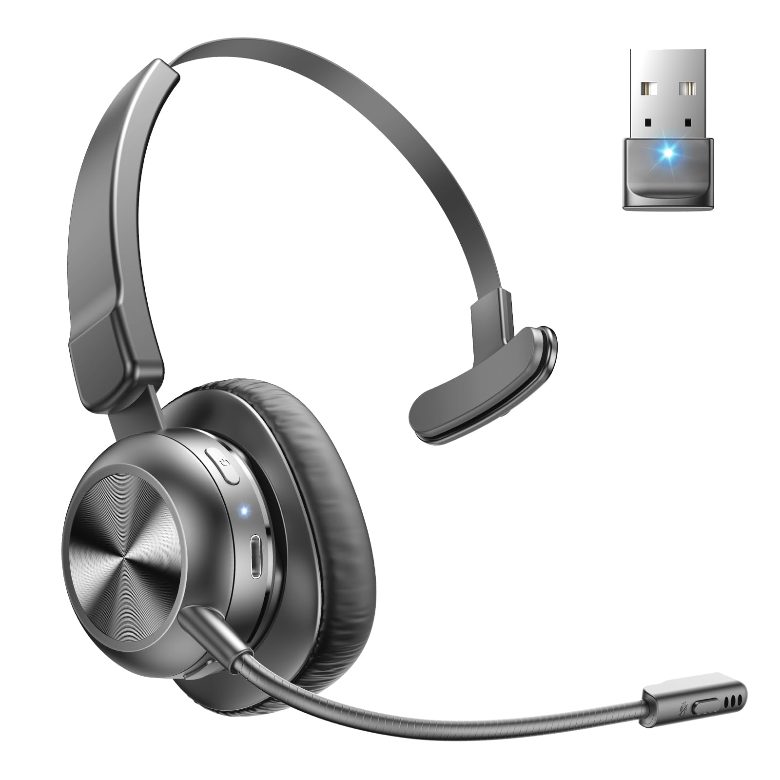 Photo 1 of Weihele Trucker Bluetooth Headset, Wireless Headset with Microphone