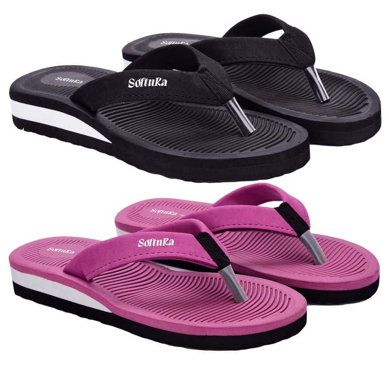 Women Flip Flops |Soft Slippers For Ladies |Women's Slippers|Non Slip Lightweight Comfortable|House Use Slipper|(Combo 2)-picture-24