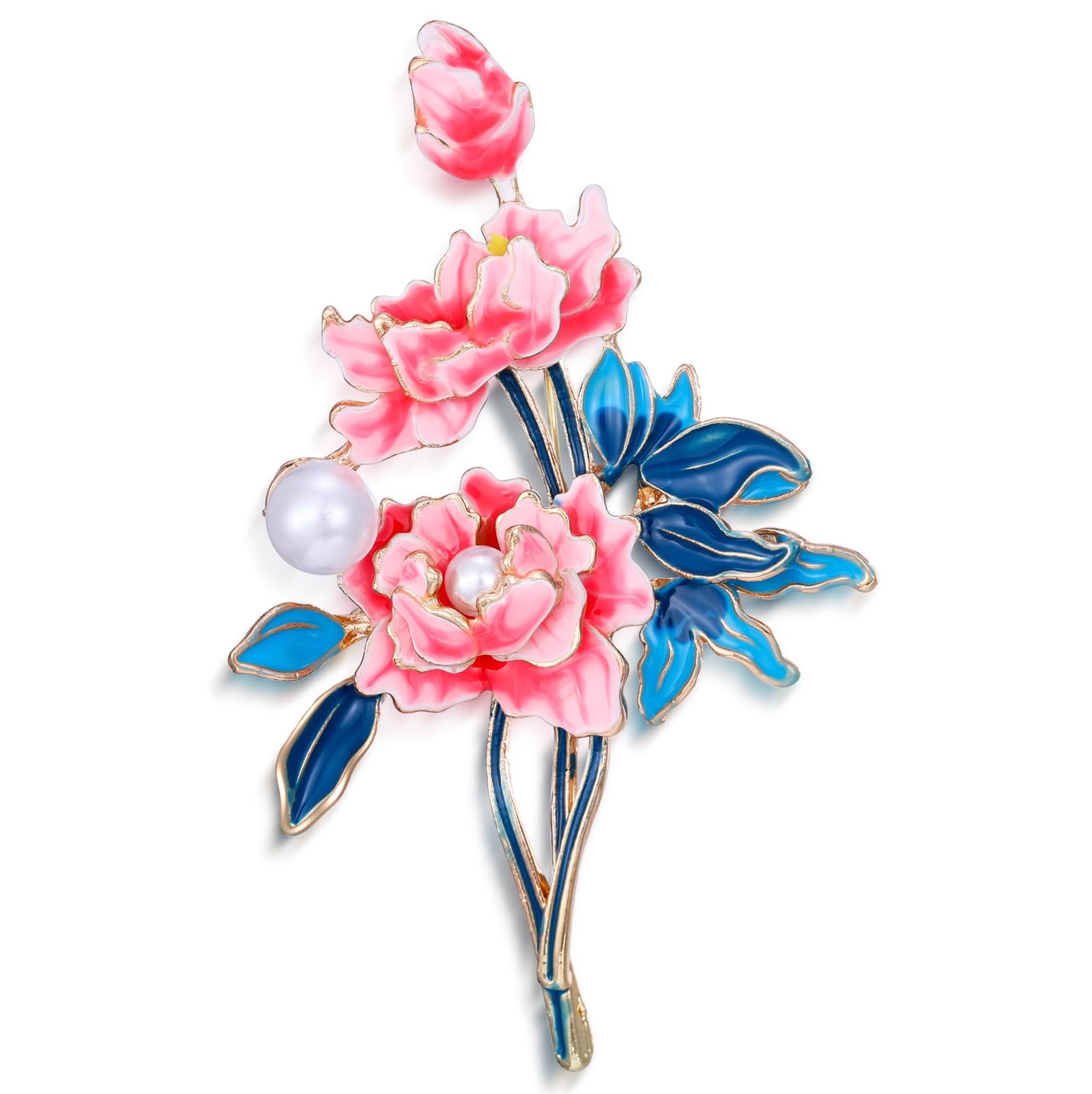 Rhinestone Brooch Pin, Fashion Brooches for Women, Lapel Pin Accessories for Dress Backpacks Hats Clothes, Christmas Gift for Wife Mom Friends