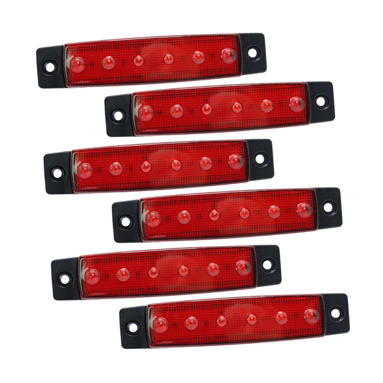 OSOLADY 6Pcs Deck Lights LED Boat Interior Lighting for Transom Step Decoration Energy Saving Construction Hours Lifespan for Pontoon Fishing