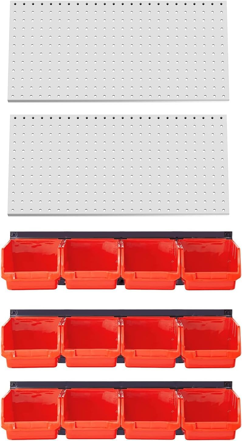 Ultrawall Garage Storage, Pegboard with Wall Mounted Storage Bins