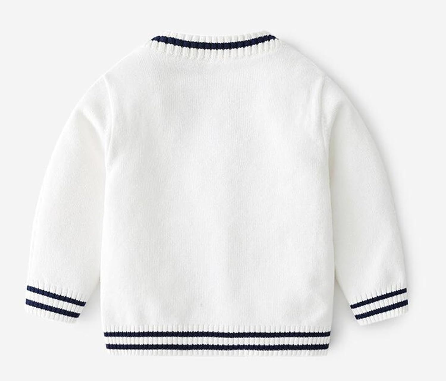 Boys Girls School Uniform Cardigan Sweater Soft Cotton V-Neck Soft Cotton Knit Outerwear - Image 5