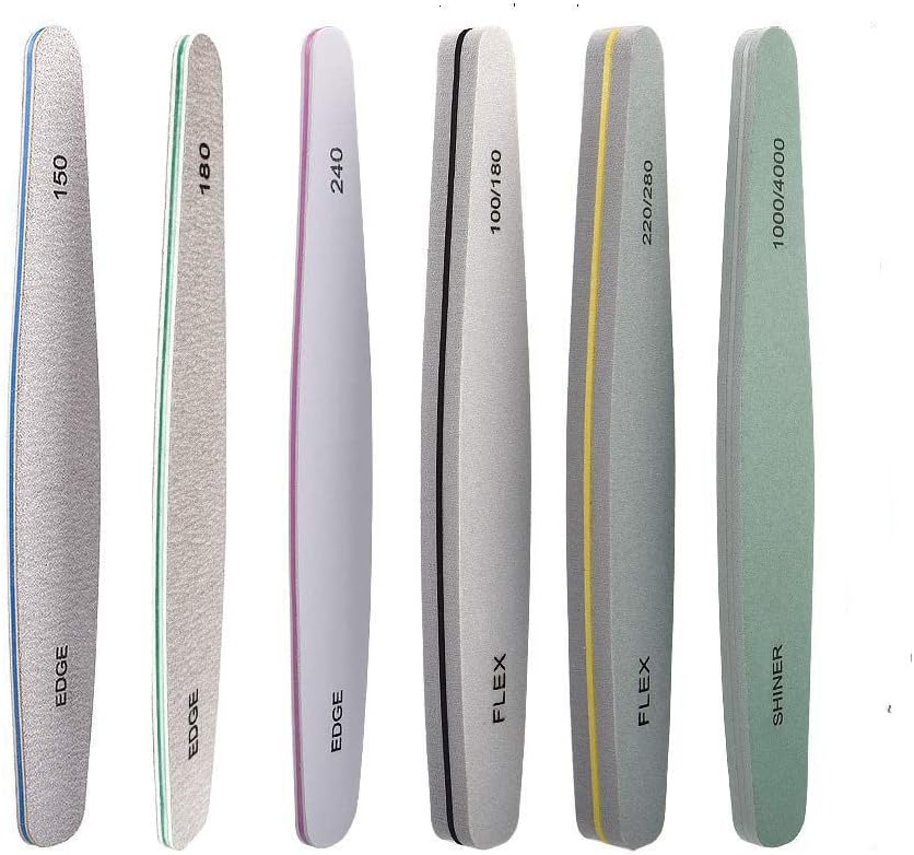 Nail File and Buffer, Professional Double Sided Nail Buffer Block Emery