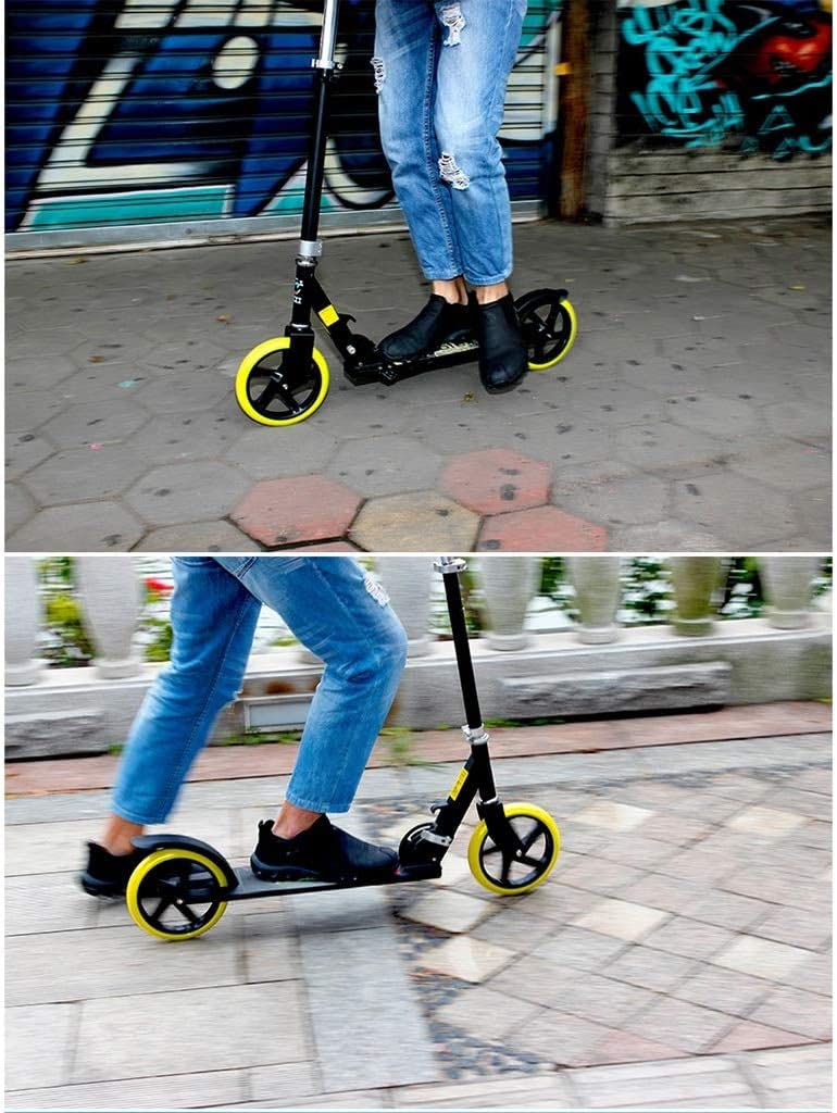 Scooters de Movilidad, Scooter de cercanías, Scooter de Moda, Scooter de Dos Ruedas Plegable para Adultos, Ruedas Grandes de 20 cm, Altura Ajustable (no eléctrico)
