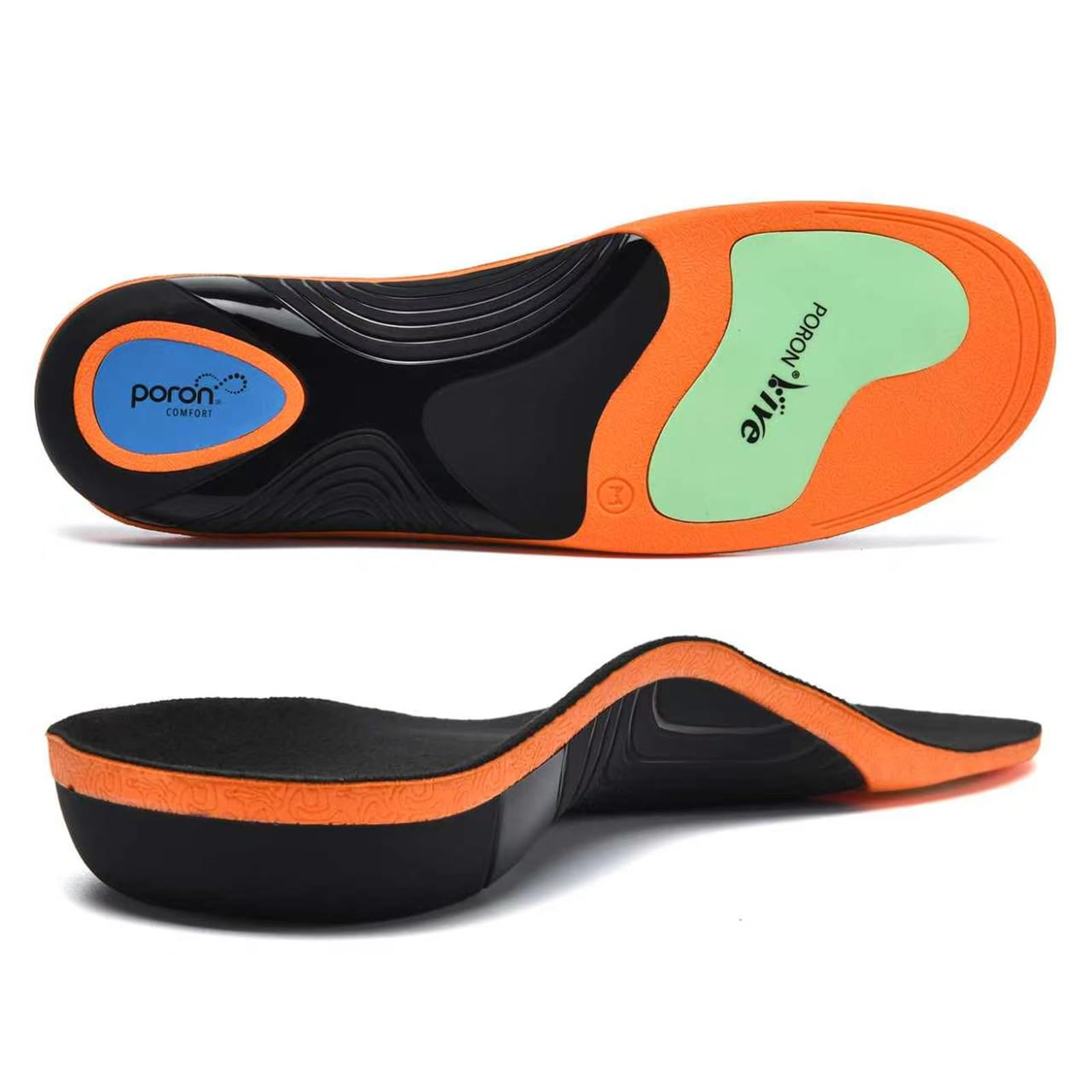 GemChve Orthopädische Einlegesohlen für Herren & Damen,Plantarfasziitis Schuheinlagen für Fersensporn,Fußschmerz,Plattfuß,Geeignet für Sport und Arbeitsschuhe Blue 39-40.5 EU