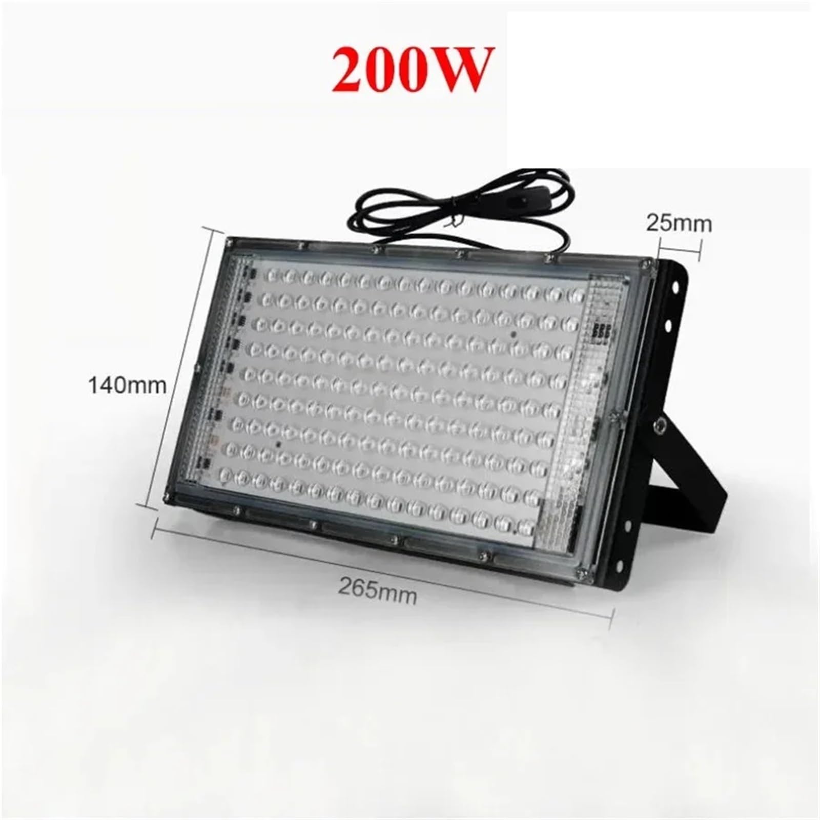 100W 300W UV Schwarzlicht Flutlicht mit wasserdichten Neon Glow Ultraviolettlampen(200W)