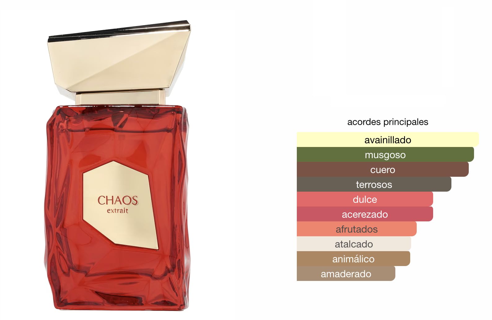 Profumo Chaos Extrait 100 ml, Extrait de Parfum – Profumo Arabo Unisex a Lunga Durata, Include Atomizzatore Ricaricabile 5 ml, Fragranza Legnata Speziata con Tocco Orientale (Chaos Extrait)