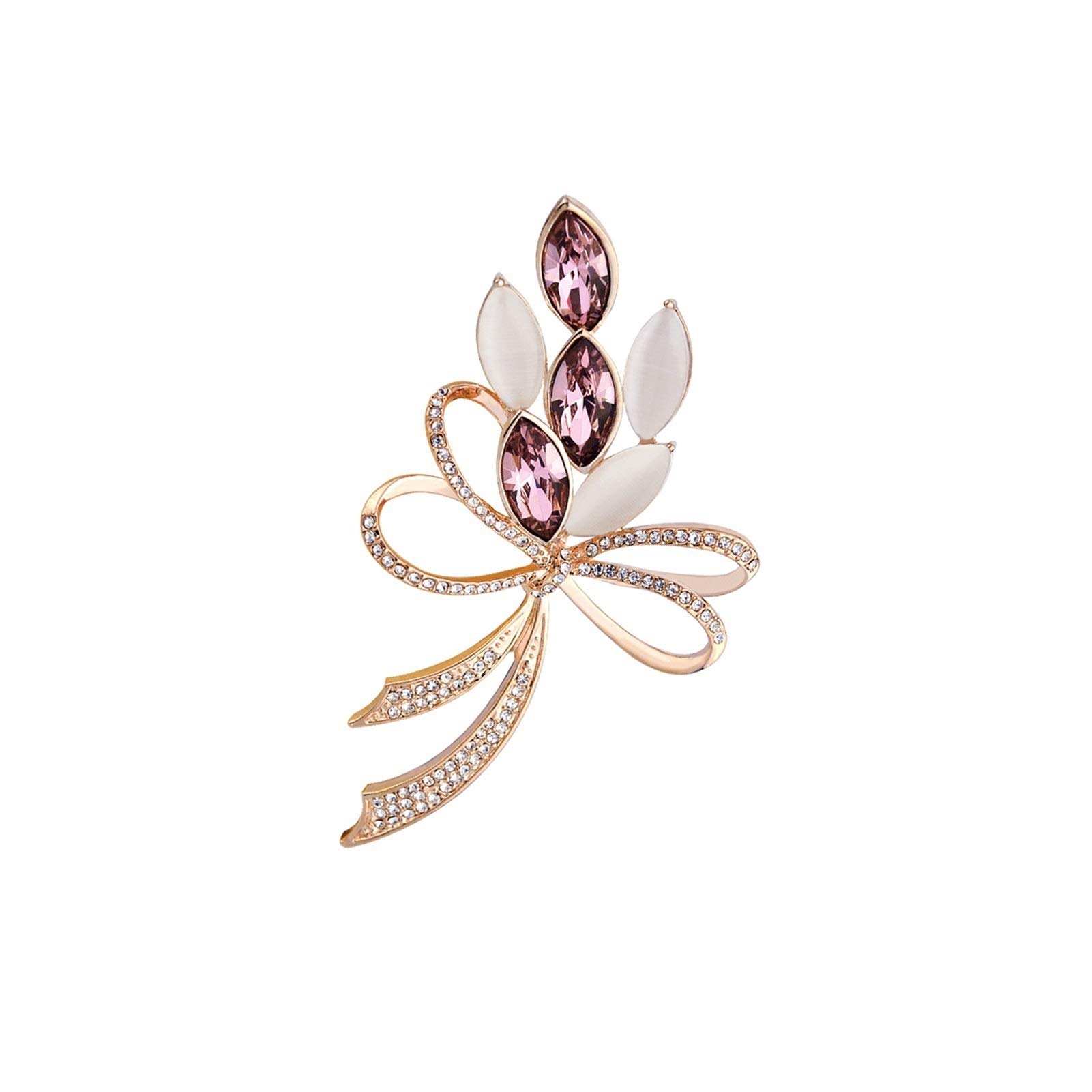 Broche de ramo gama alta broche Todos los partidos Elegantes accesorios occidentales for las mujeres, niñas demuestran el temperamento noble y elegante Alfileres(B)