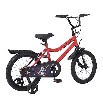 Reach Pluto Kids Cycle 16T with Training Wheels | for Boys and Girls | 90% Assembled | Frame Size: 12