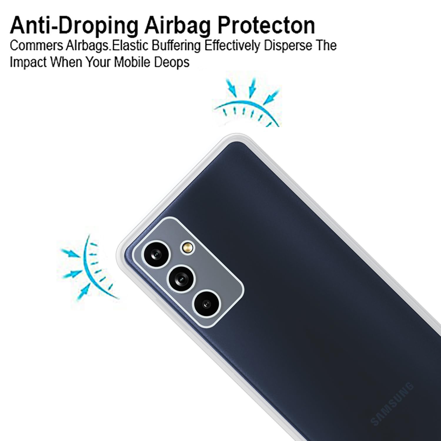 Samsung Galaxy M34 5G Case - Transparent Silicone -2 Samsung Galaxy M34 5G Case - Transparent Silicone -2