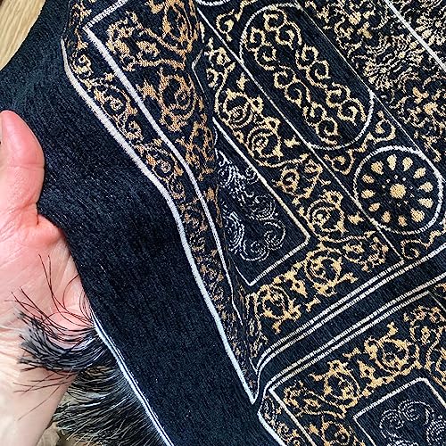 SHUKRAN-Prayer-Rug-Muslim-Prayer-Mat-with-Bag-Prayer-Beads-for-Kids-Men-Women-Soft-Thin-Prayer-Matt-Islam-for-Eid-Travel-Ramadan-Perfect-Islamic-Gifts-Chenille-Fabric